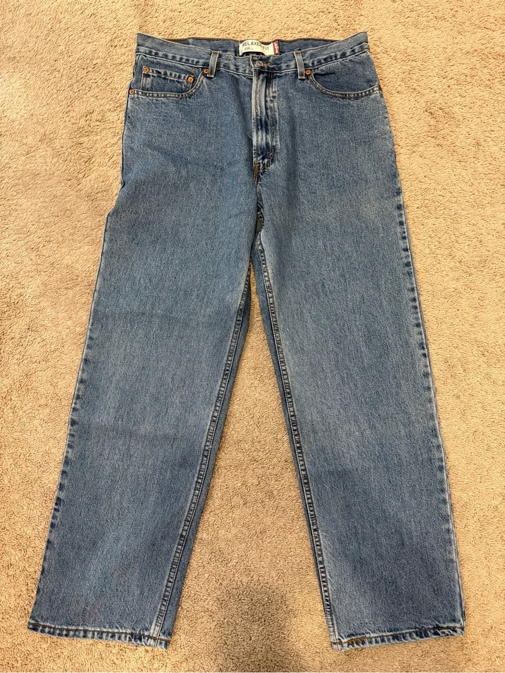 Levi’s 550 Jeans Men’s 36x32 Relaxed Fit Tapered Leg Medium Wash 100% Cotton